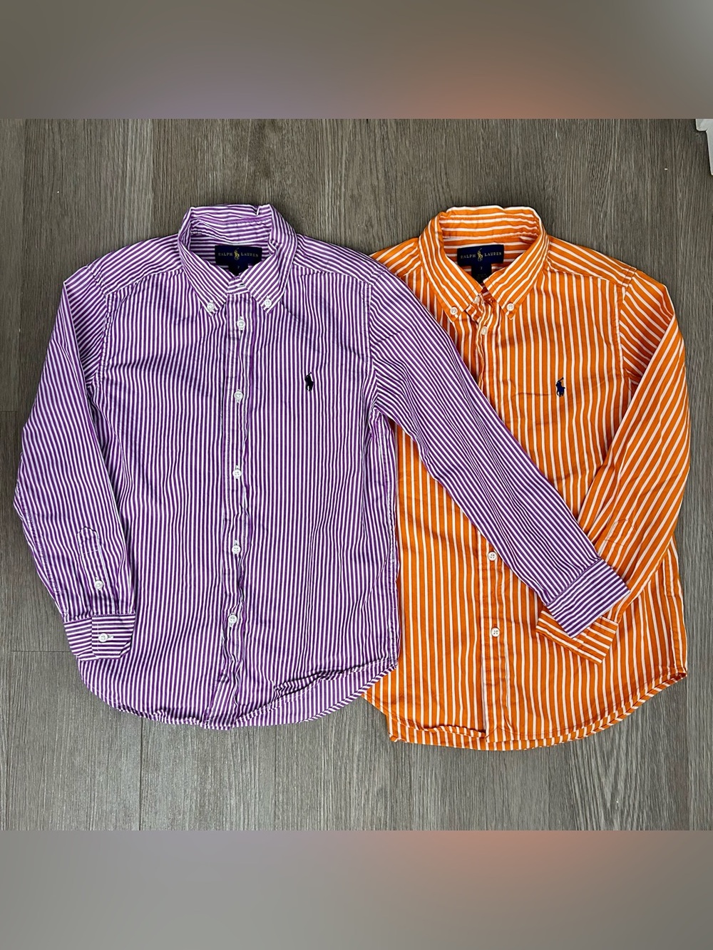 Ralph Lauren Boys Size 7 Striped Button Down Shirt Bundle